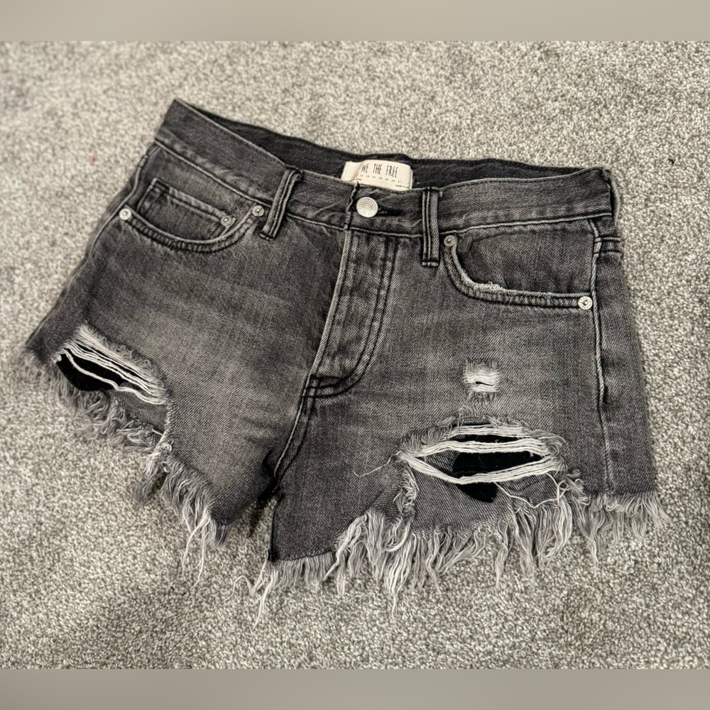 Free People distressed shorts